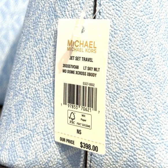 Michael Kors Medium Dome Jet Set Travel Color-Block Signature Logo Crossbody Bag - Picture 10 of 10